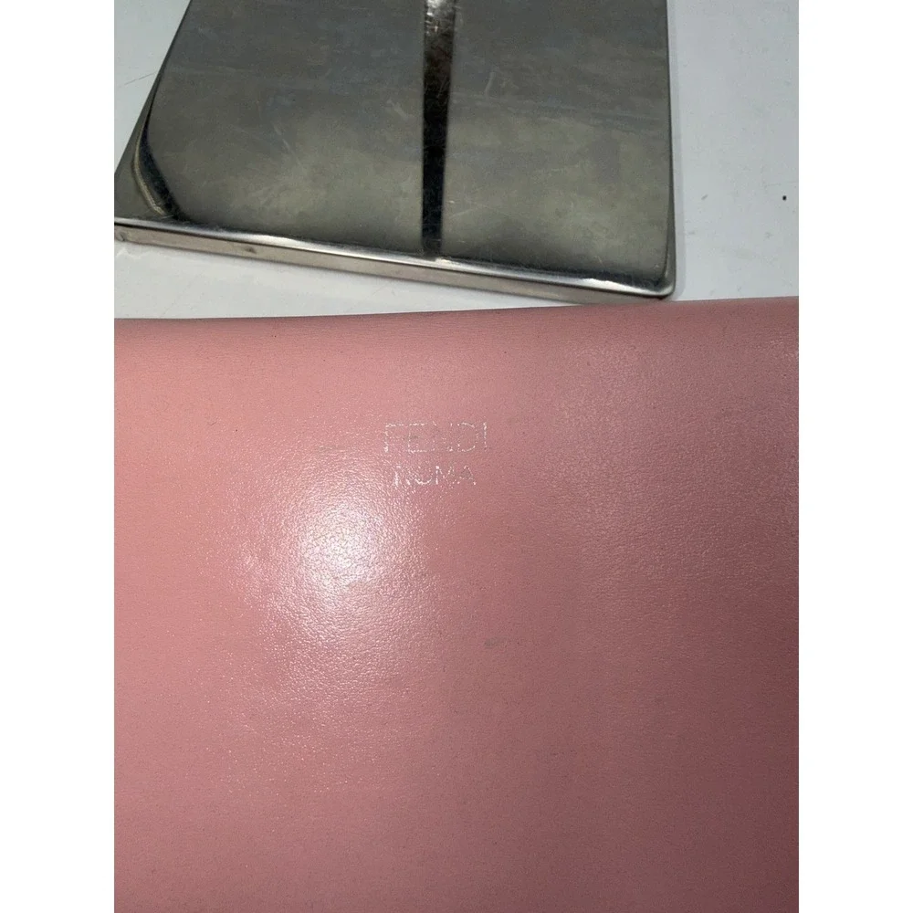 Fendi Vitello Century Hypnoteyed Pink Zippy Continental Wallet in Bubblegum - Picture 5 of 16